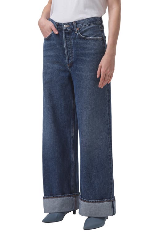 AGOLDE AGOLDE DAME HIGH WAIST WIDE LEG ORGANIC COTTON JEANS