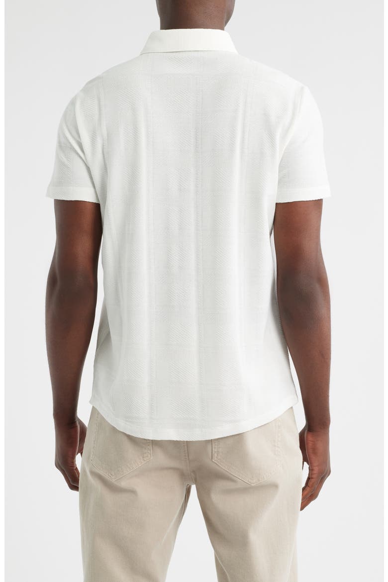Copley Short Sleeve Knit Button-Up Shirt, Alternate, color, WHITE