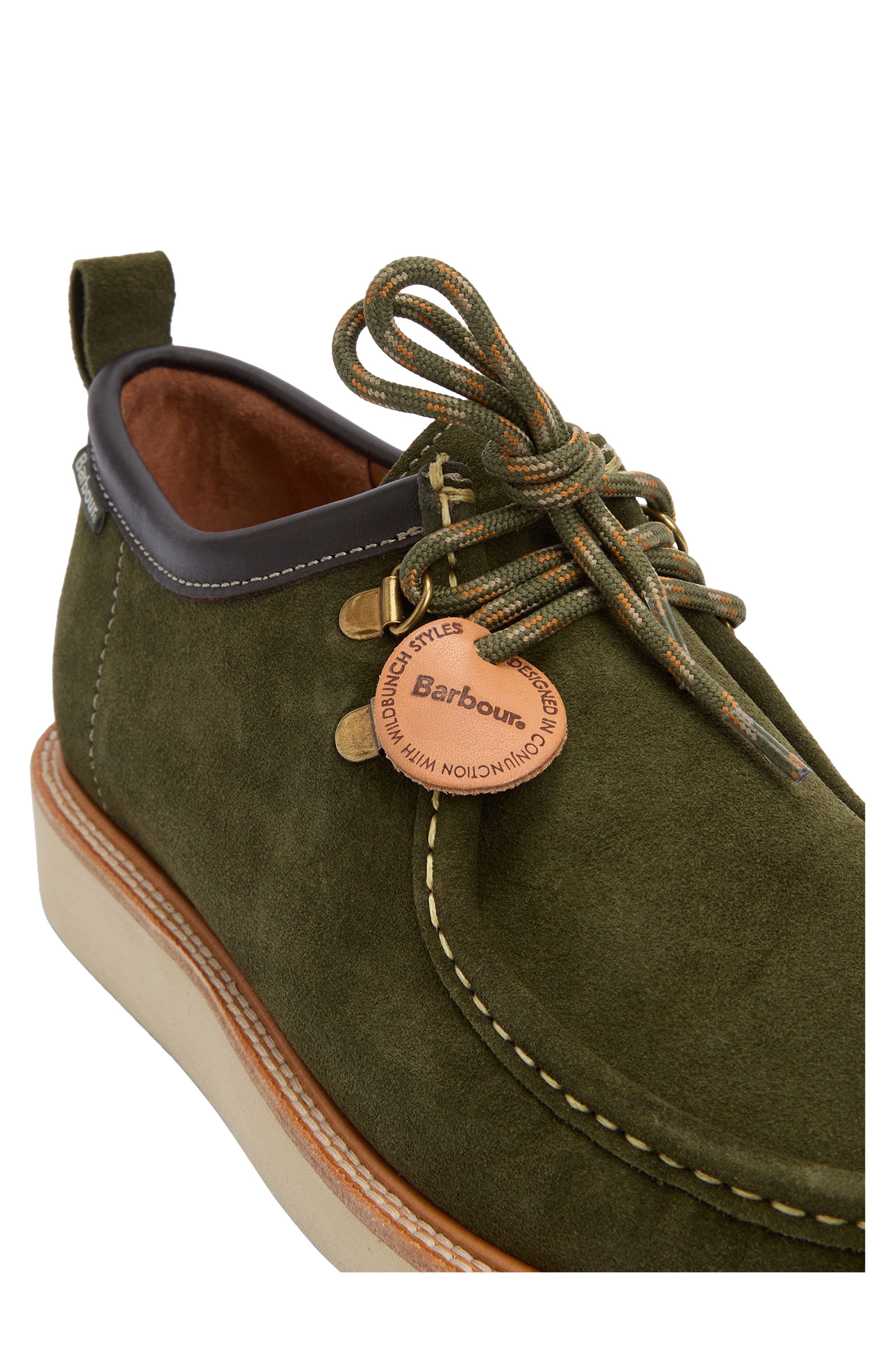 Barbour x Wildbunch Heathpool Boat Shoe, Alternate, color, Green