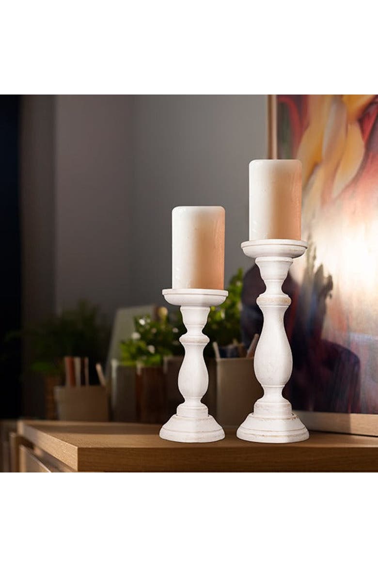 Tuli Pillar Candle Holder Set, Alternate, color, Natural
