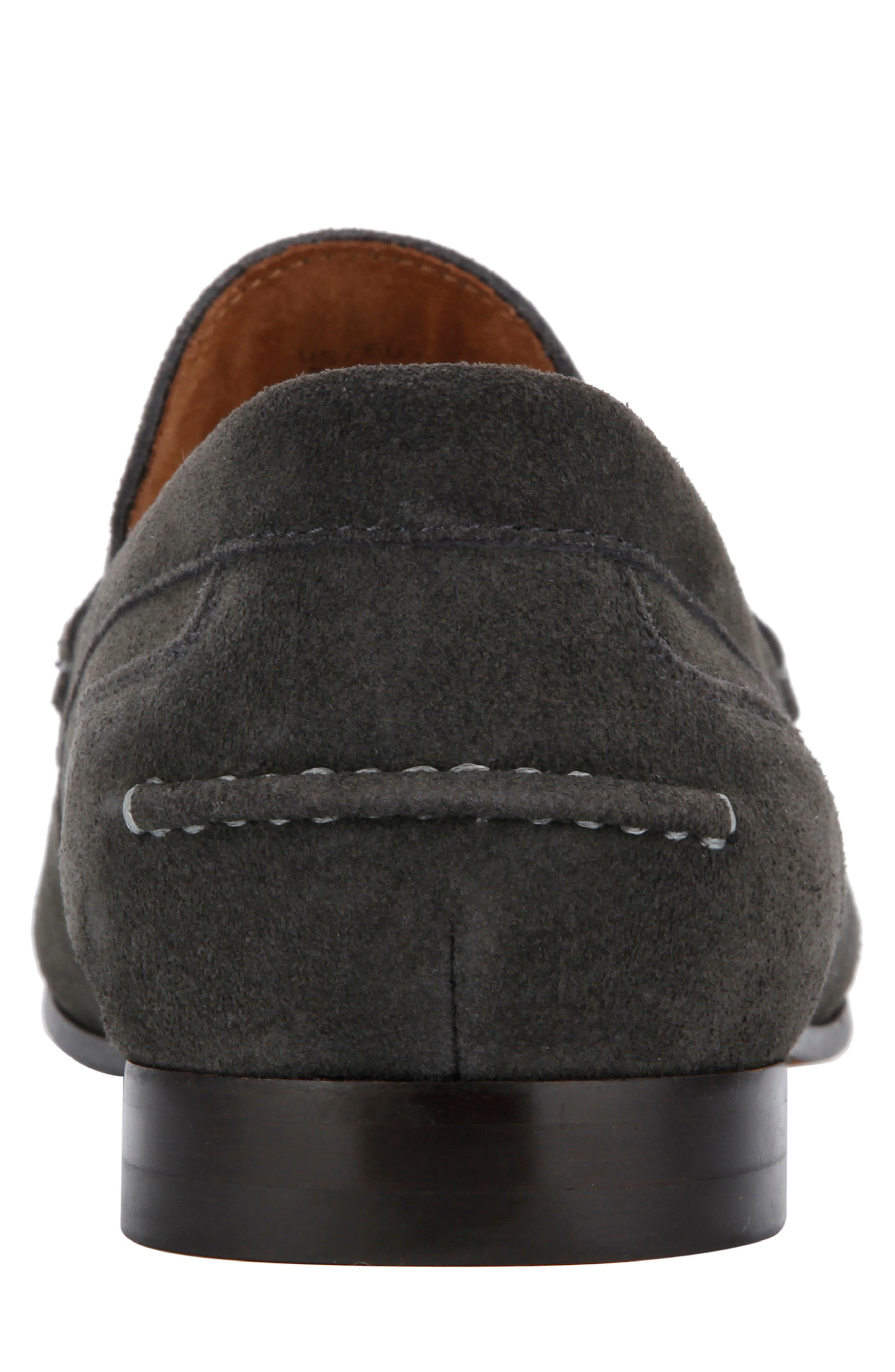 Crespo Loafer, Alternate, color, DARK GREY SUEDE
