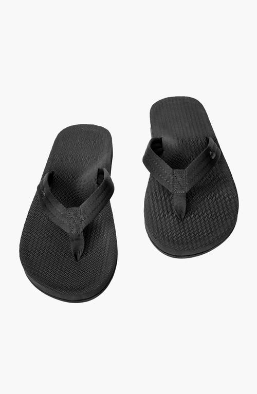Indosole Responsibly-made Tire Sole Easy Living Flip Flops In Black
