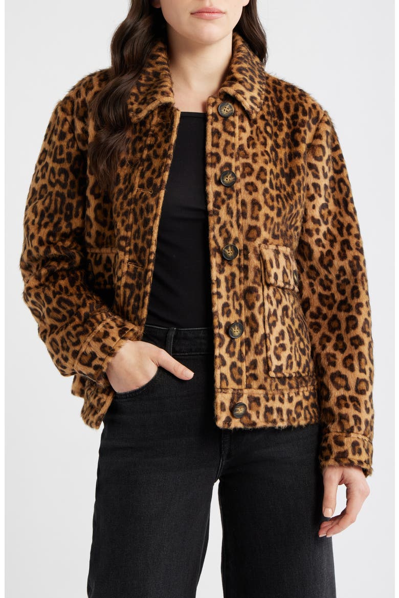 Leopard Print Jacket, Main, color, LEOPARD