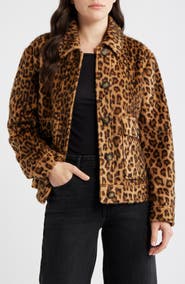 Bernardo Leopard Print Jacket