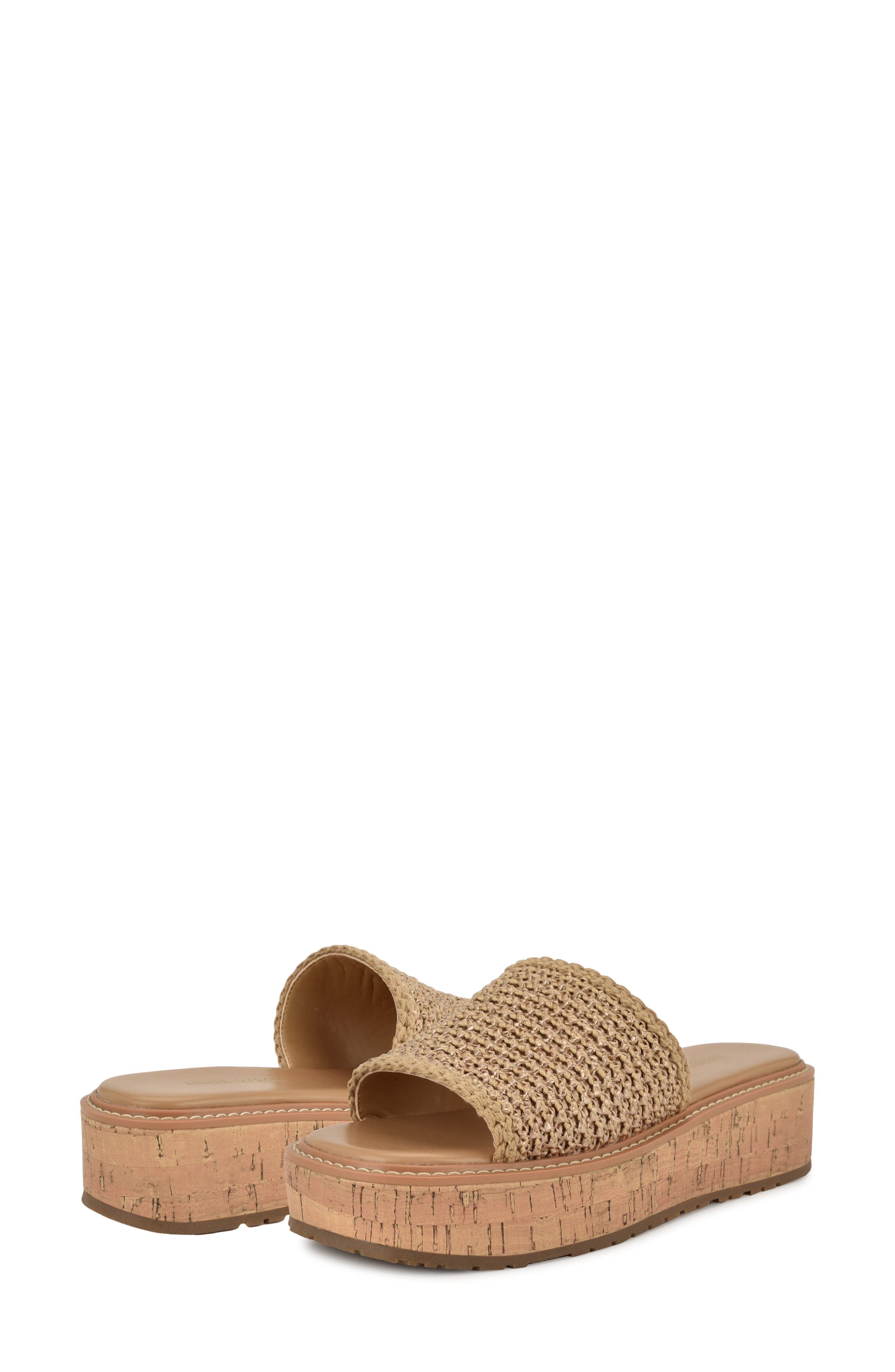 Keller Platform Slide Sandal, Alternate, color, PLATINO