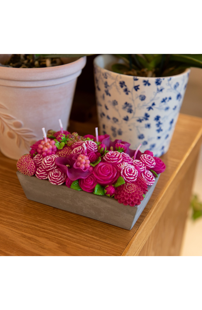 Southlake gifts Floral Fusion Flower Arrangement Candle, Alternate, color, Pink Floral