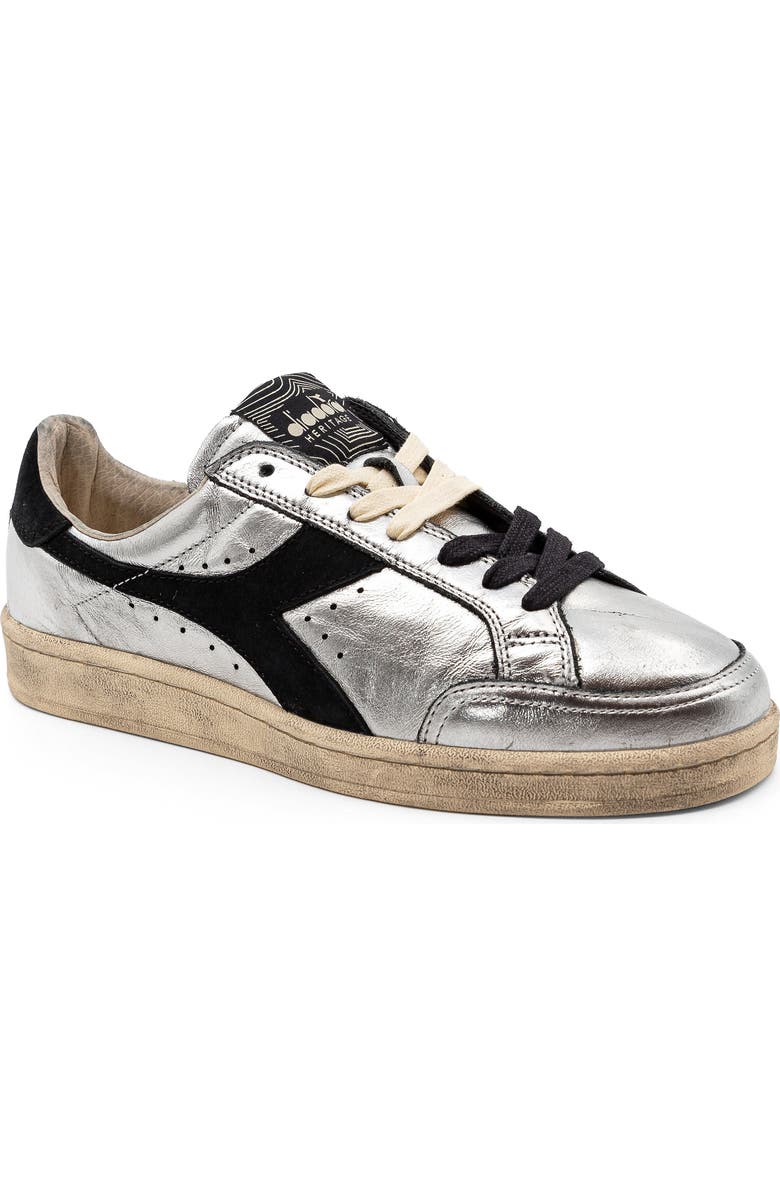 Diadora Prestige Metallic Sneaker, Main, color, Silver