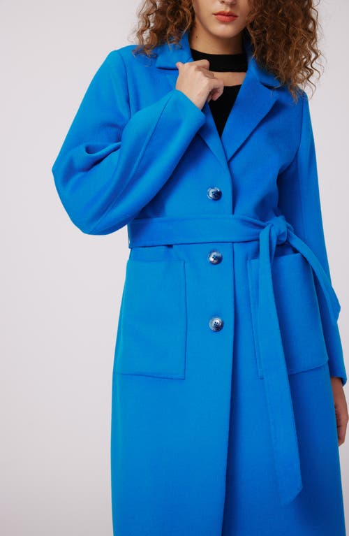 Dvf Nene Wool Coat In Blue