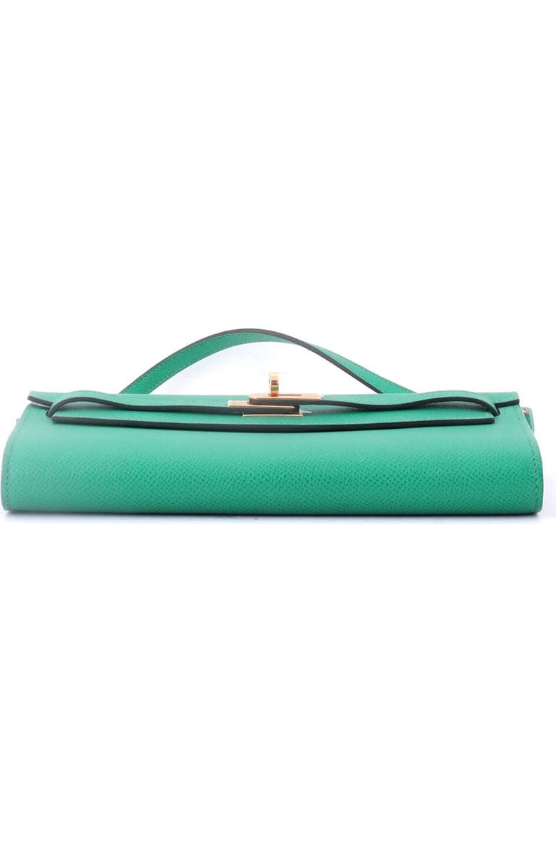 Pre-Owned Hermes Kelly To Go Wallet Verso Epsom, Alternate, color, Verso - Vert Jade/Bleu Brume