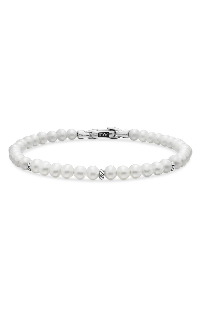 David Yurman Spiritual Beads Bracelet, Main, color, Pearl/ Silver