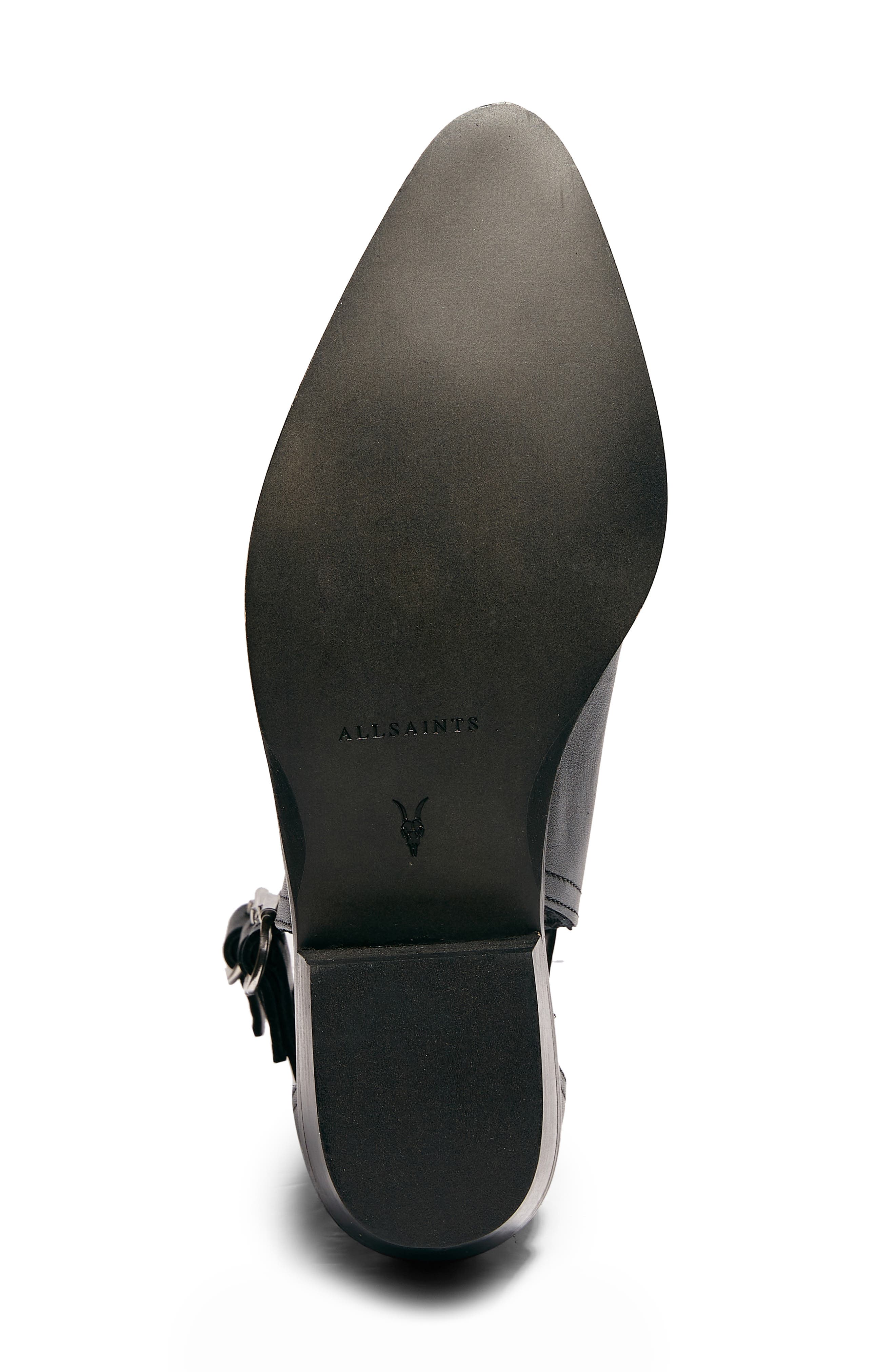 Naomi Bootie, Alternate, color, BLACK LEATHER