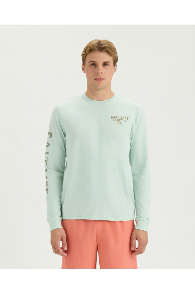 Backcountry Waters Long Sleeve Tee, Main, color, FRESH MINT