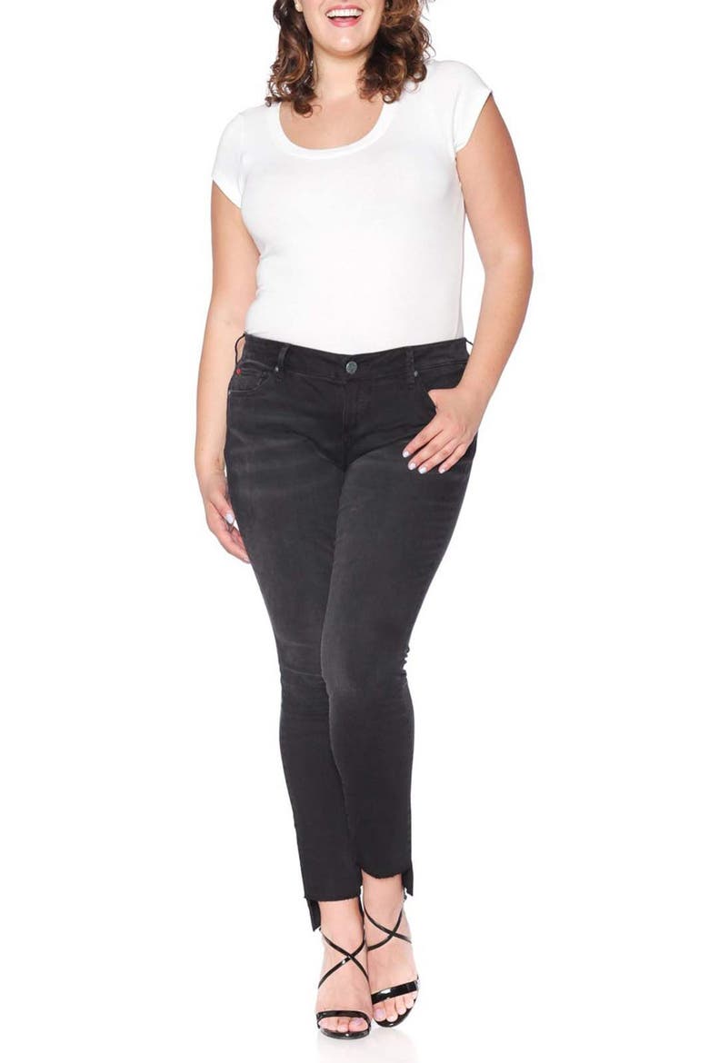 Step Hem Stretch Skinny Jeans, Alternate, color, MIMI