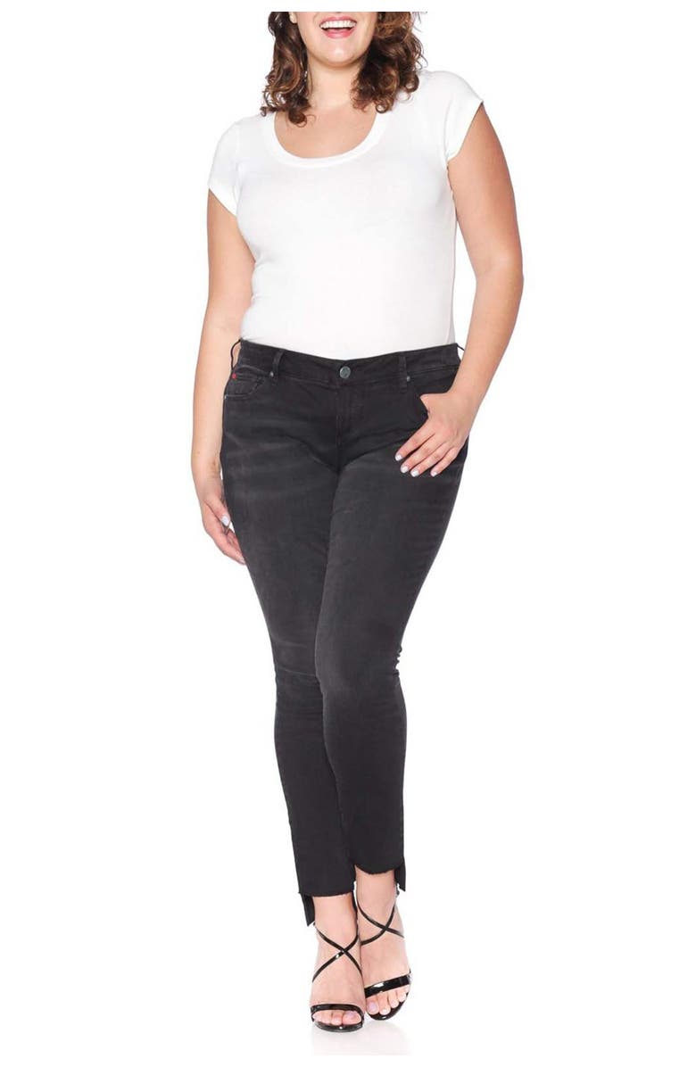 SLINK Jeans Step Hem Stretch Skinny Jeans, Alternate, color, Mimi