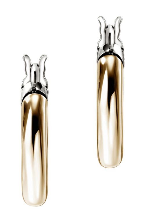 John Hardy Jh Essentail Crossover Hoop Earrings In Gold