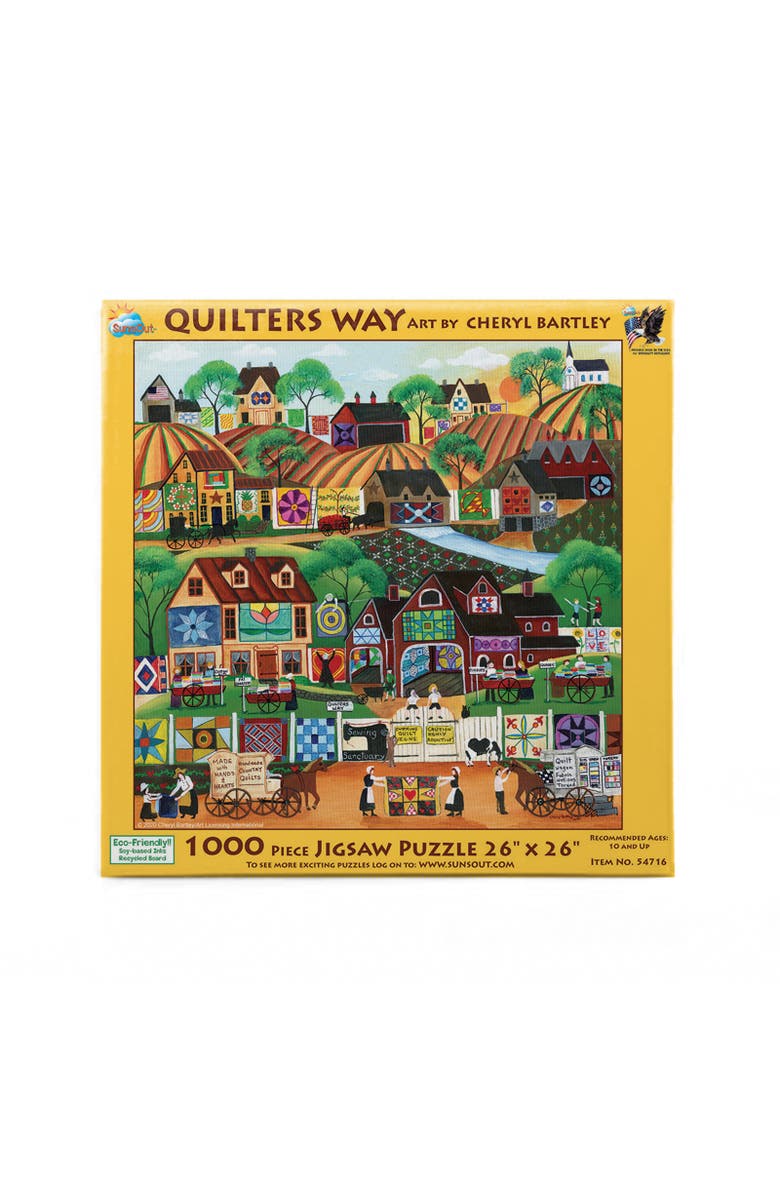 Sunsout Quilter's Way 1000 piece Jigsaw Puzzle for Adults, Alternate, color, Multicolor