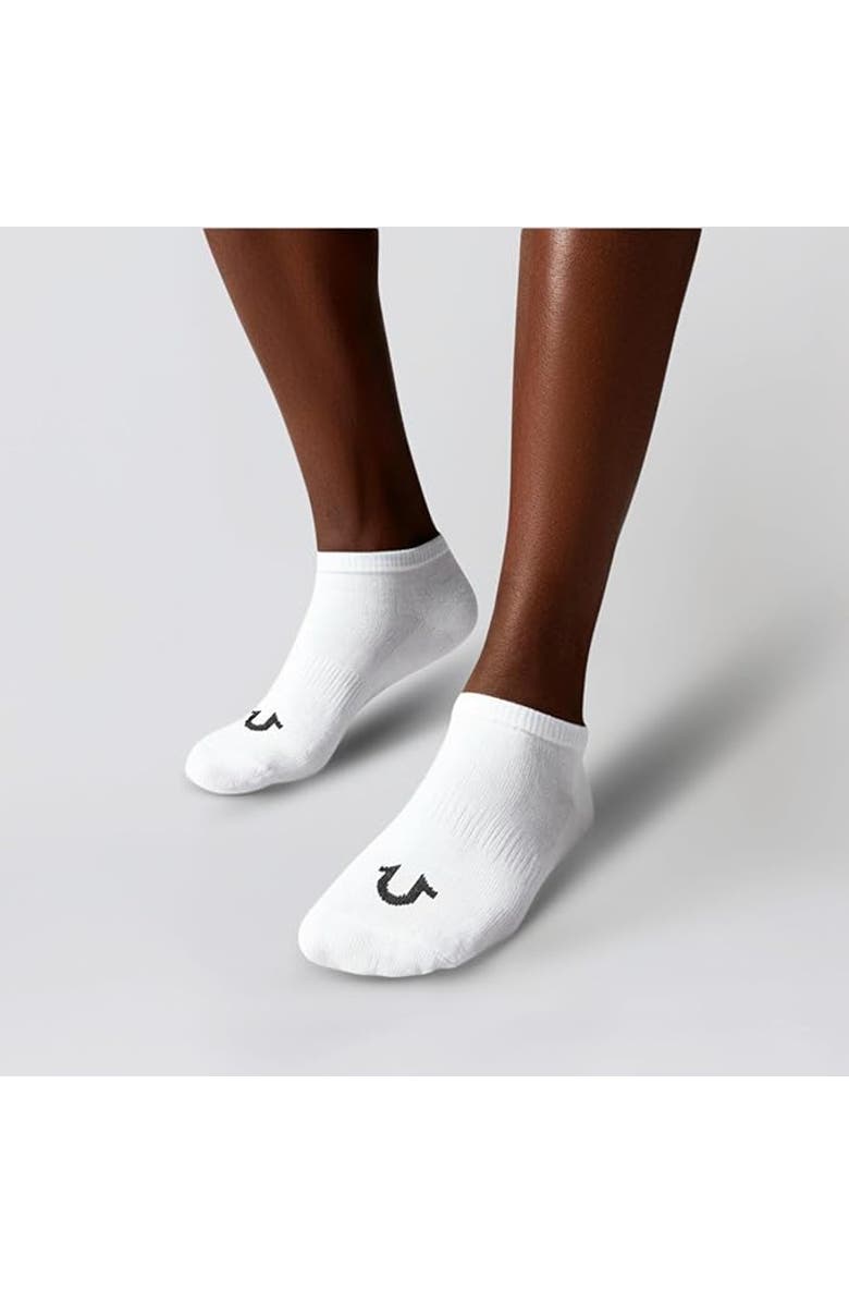 True Religion 12 Pairs Premium Athletic No Show Socks, Alternate, color, Black/Grey/White