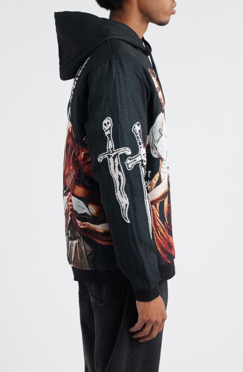 VERYRARE Antihero Judith Crewneck Hoodie, Alternate, color, Black