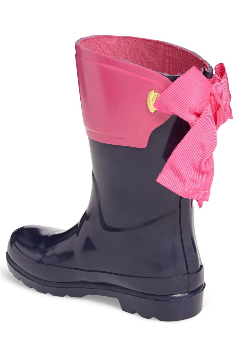 Joules Evedon Bow Waterproof Rain Boot, Alternate, color,