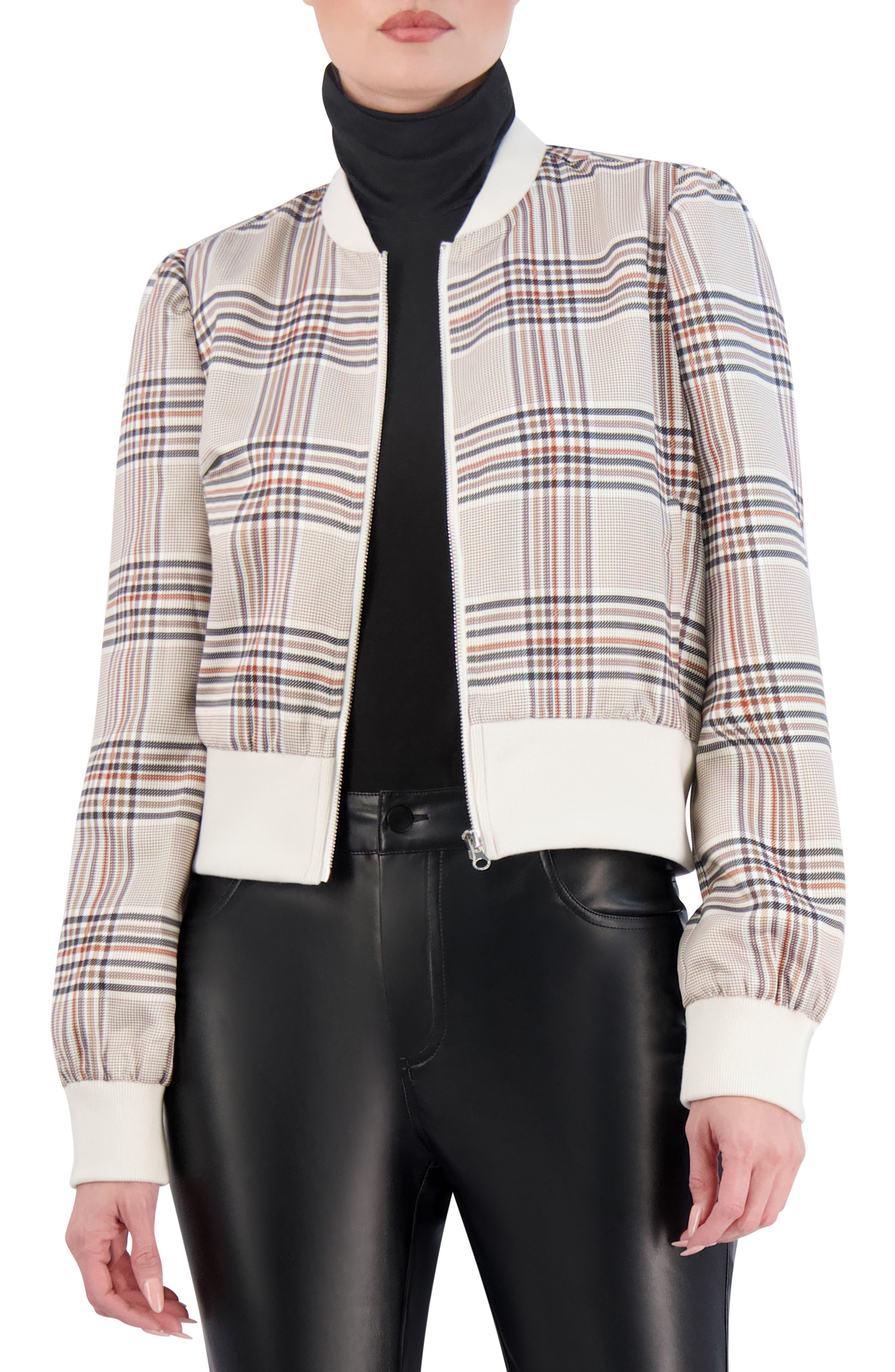 Ookie & Lala Plaid Bomber Jacket