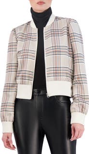 Ookie & Lala Plaid Bomber Jacket