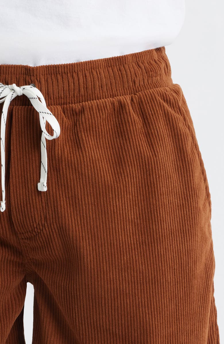 Threads 4 Thought Drawstring Corduroy Shorts, Alternate, color, Pecan
