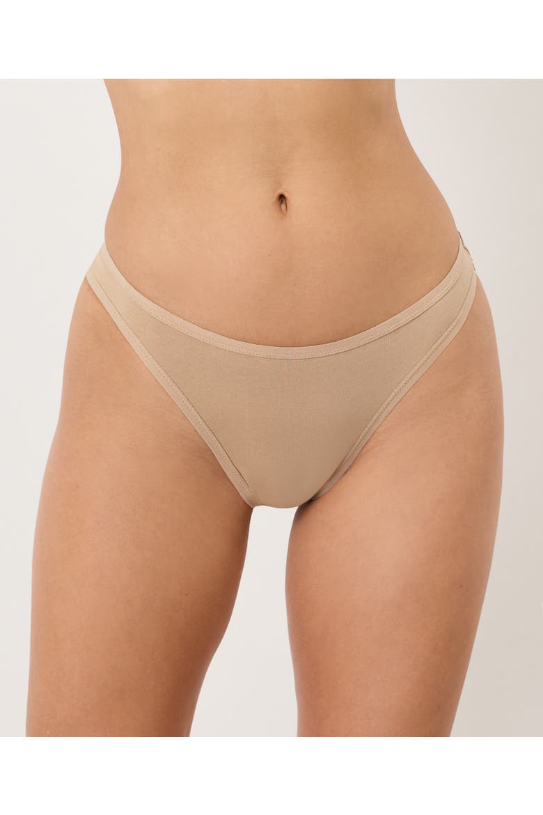 Everyday Best Sellers 3-Pack Organic Cotton Bikini Briefs, Alternate, color, Sesame
