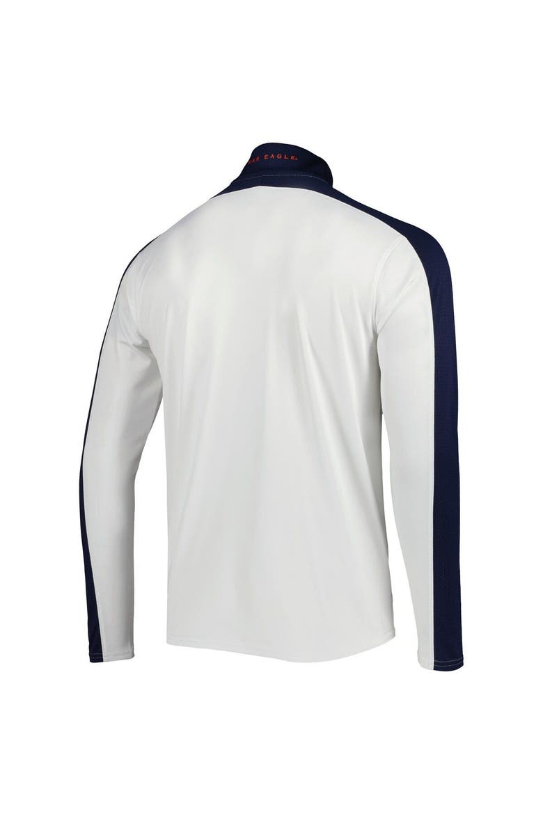Men's Under Armour White Auburn Tigers Lightweight Mock Neck Performance Quarter-Zip Jacket, Alternate, color, White