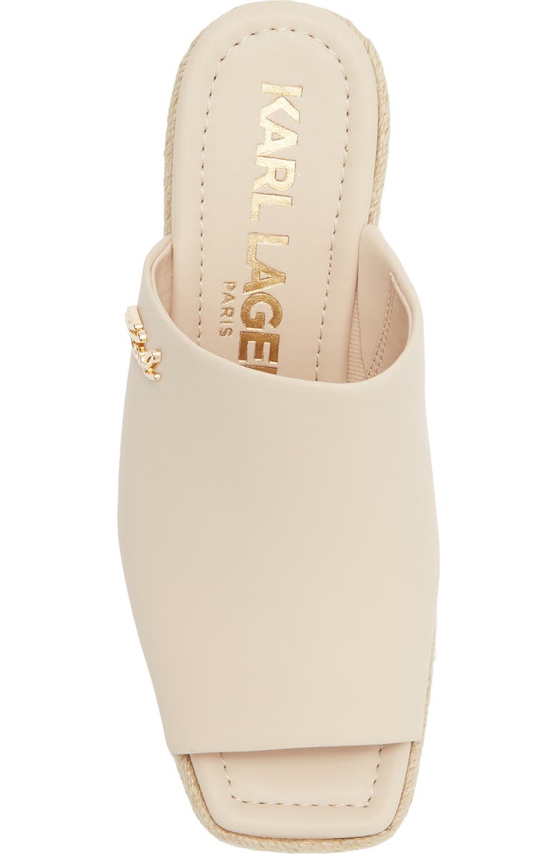 KARL LAGERFELD PARIS Clove Wedge Mule, Alternate, color, New Nude