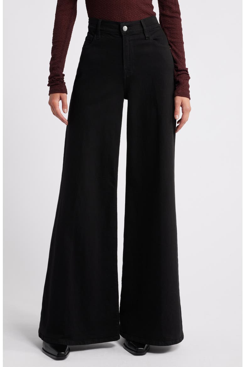 Women's Le Palazzo Wide Leg Pants, Main, color, FILM NOIR