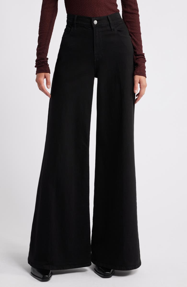 FRAME Women's Le Palazzo Wide Leg Pants, Main, color, Film Noir