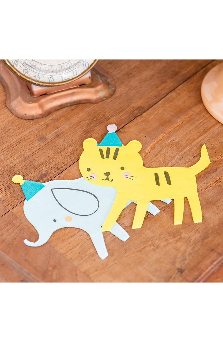 Daydream Society Little Celebrations Tiger Petite Napkins, Alternate, color, Assorted Pre-Pack
