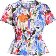 SUGARLIPS Amania Floral Sarina Smocked Top