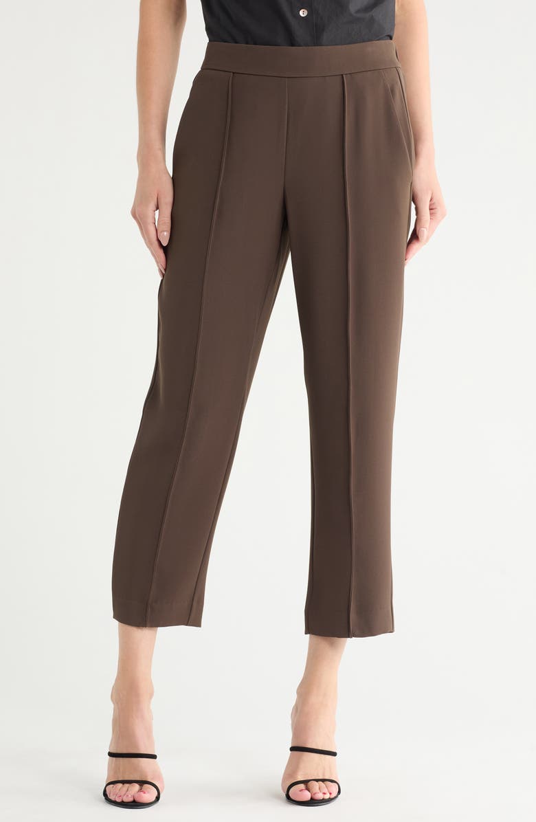 Vince Mid Rise Tapered Pull-On Pants, Main, color, Argan