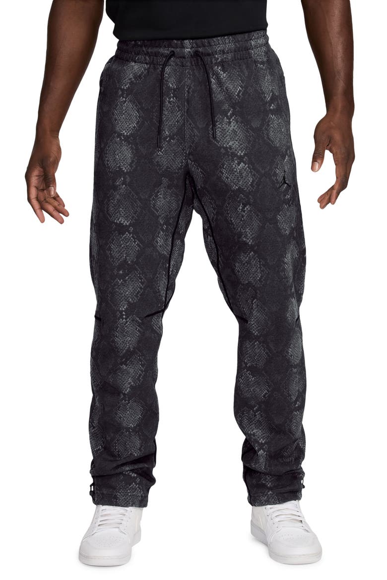Jordan Snake Print Dri-FIT Fleece Sweatpants, Main, color, BLACK/ BLACK