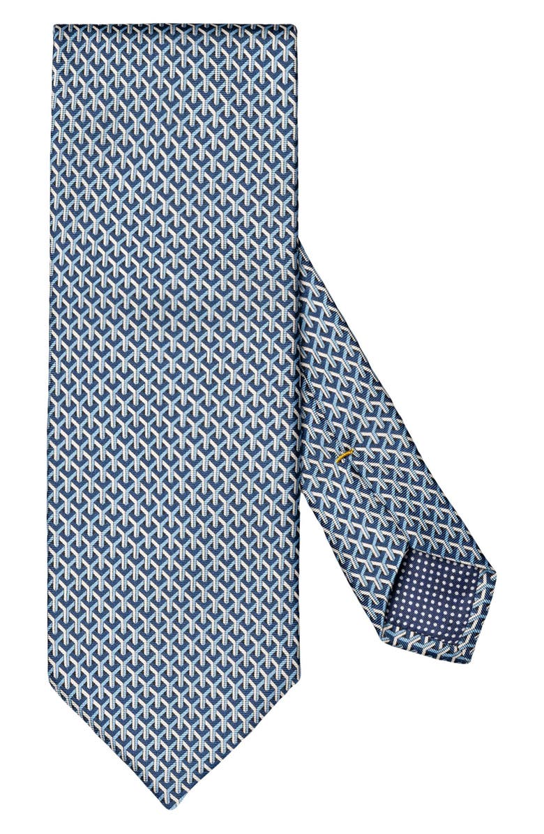 Eton Geometric Silk Tie, Main, color,