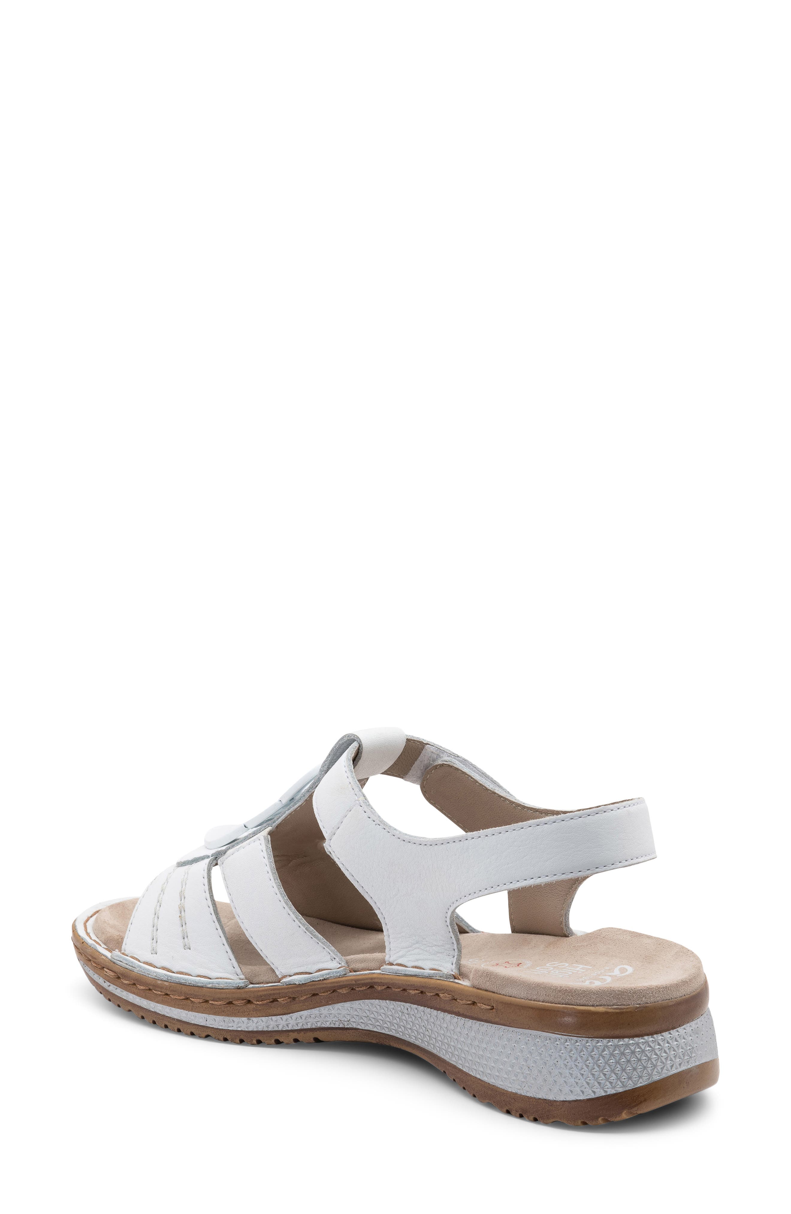 ara Helena Chain Strappy Sandal, Alternate, color, White Calf