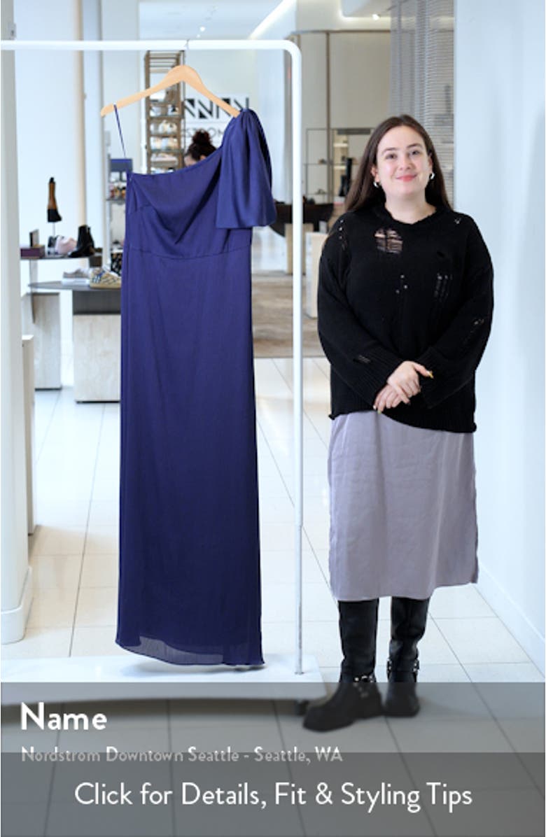 Chelsea One-Shoulder Gown, sales video thumbnail