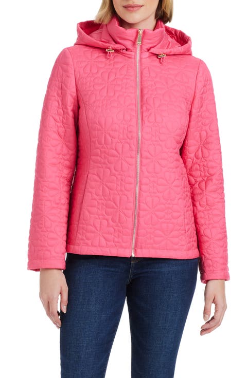 spade floral quilted jacket
