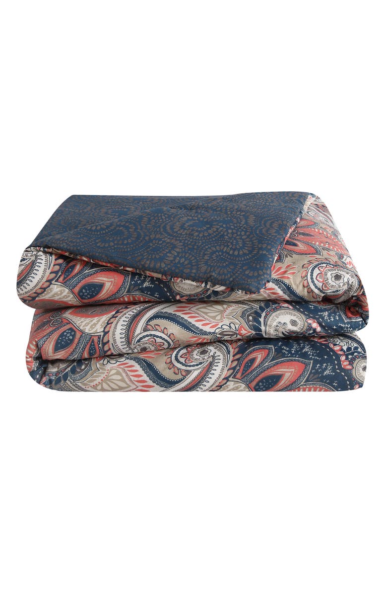 VCNY HOME Damask Reversible Comforter Set - Full/Queen, Alternate, color, Coral