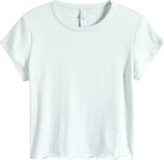 SKIMS Drop Needle Pointelle Baby Tee