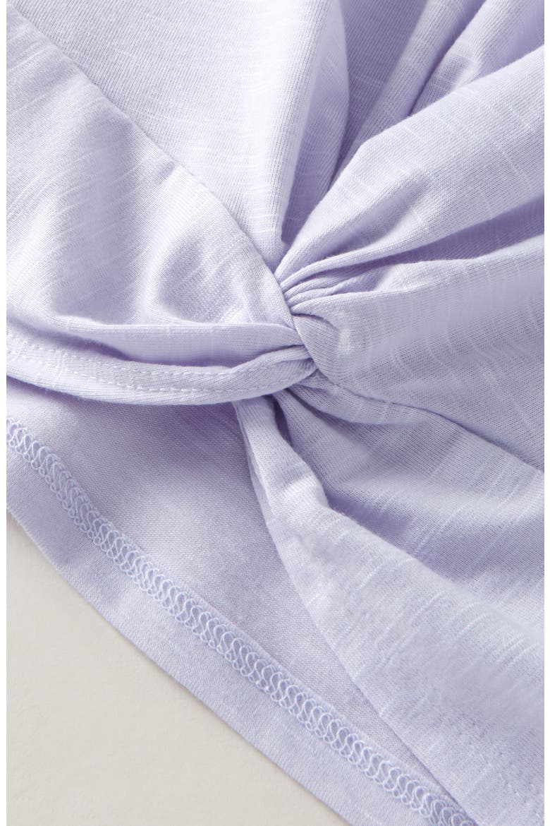 Kids' Twist Front T-Shirt, Alternate, color, PURPLE CALLUNA