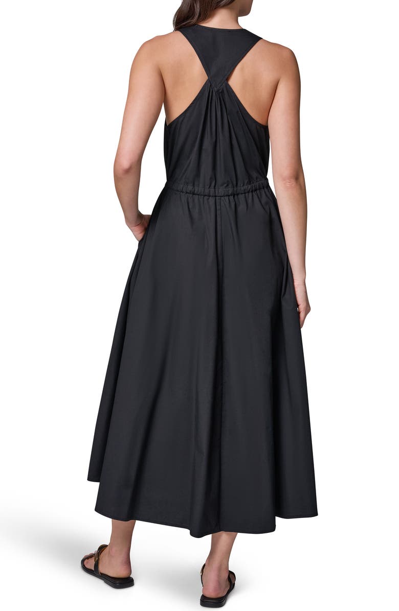 Donna Karan New York Stretch Poplin Maxi Dress, Alternate, color, Black