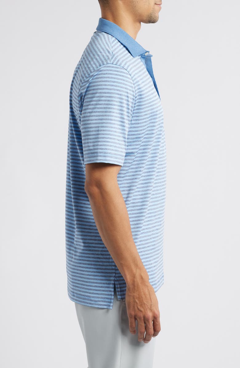 johnnie-O Gibbons Stripe PREP-FORMANCE Polo, Alternate, color, Maliblu