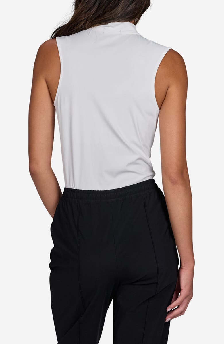 Bad Birdie Blade Collar Performance Golf Sleeveless Polo, Alternate, color, Brilliant White