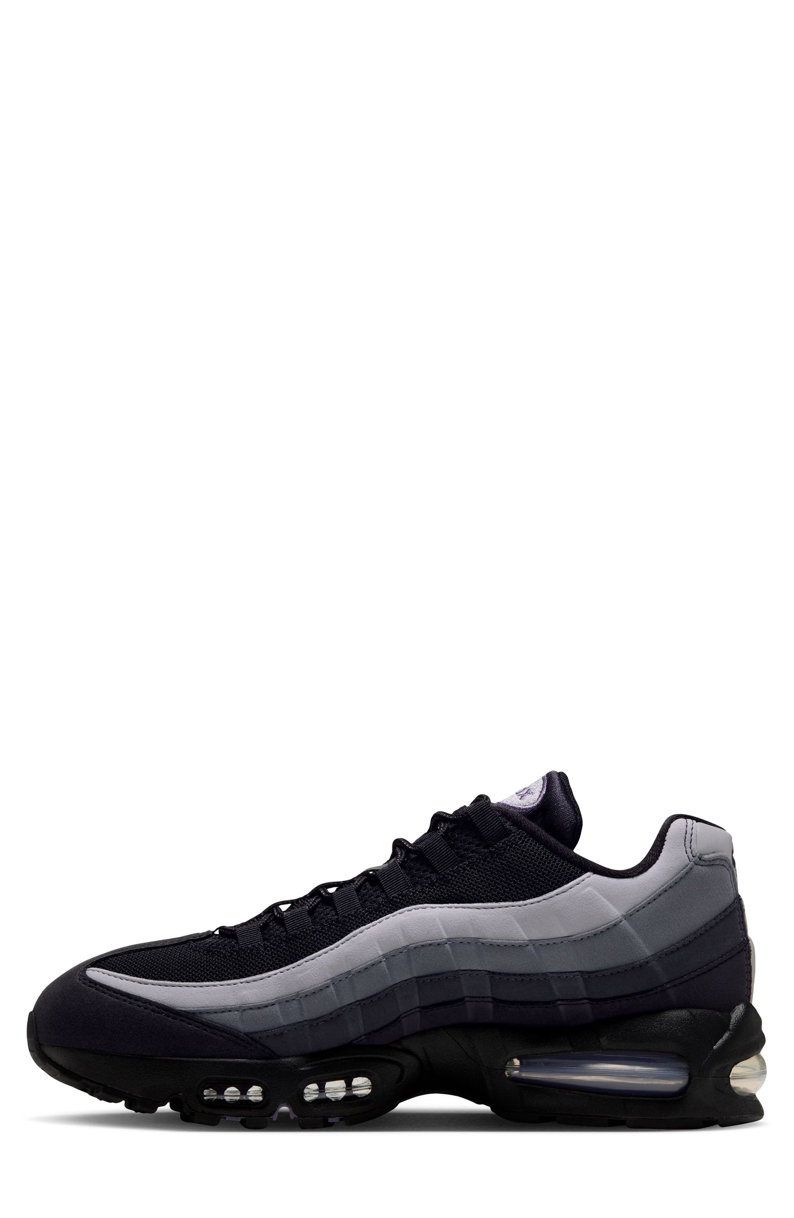 Air Max 95 PRM Sneaker, Alternate, color, BLACK/ CANYON PURPLE