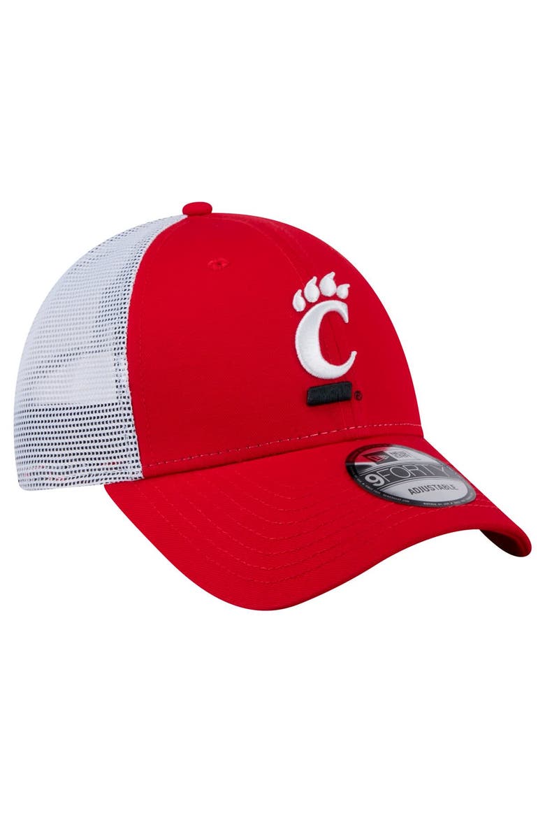 Men's New Era  Red Cincinnati Bearcats Trucker 9FORTY Adjustable Hat, Alternate, color, Red