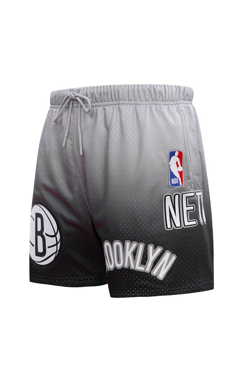 PRO STANDARD Men's Pro Standard Black/Gray Brooklyn Nets Ombre Mesh Shorts, Alternate, color, Purple