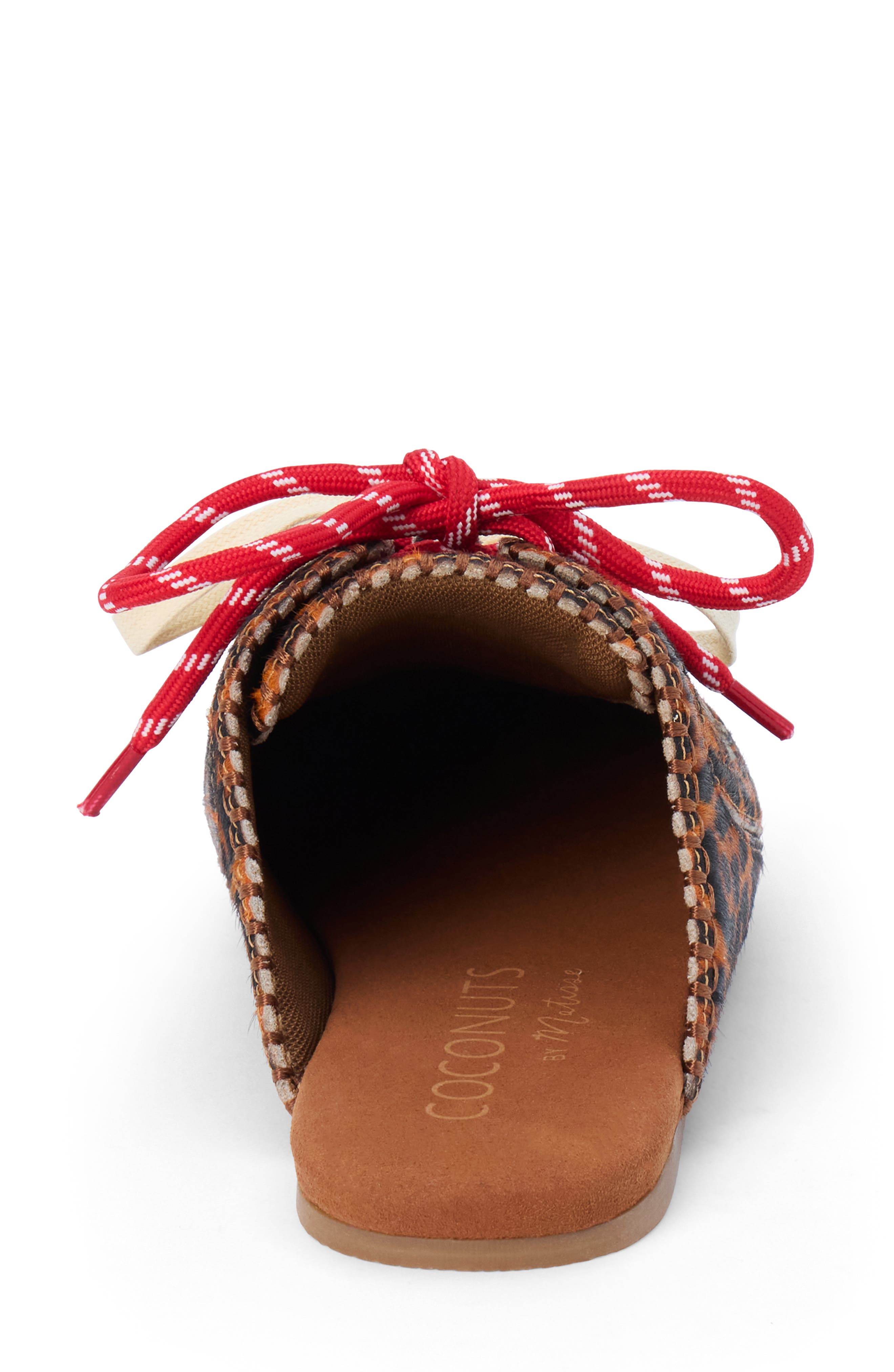 Devyn Lace-Up Mule, Alternate, color, LEOPARD COWHAIR