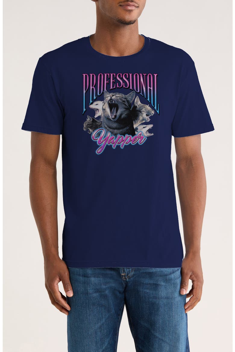 Professional Yapper Graphic T-Shirt, Main, color, NAVY